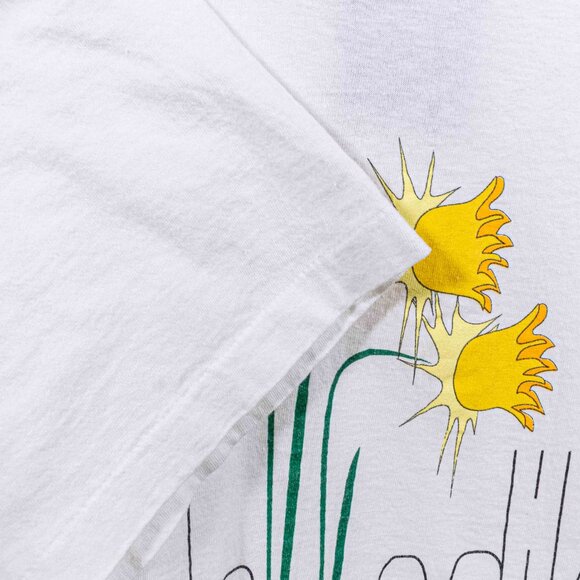 Daffodils Flower Art T-Shirt Hanes XXL VTG 70s 80s Grunge Retro Hipster - Picture 5 of 7